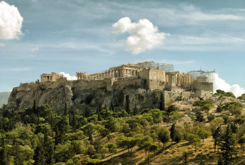cloud - sky, athens, old, nature, archaeology, athena, classic, architecture, no people, land, marble, outdoors, 2K, tourism, greece, sky, greeks, castle