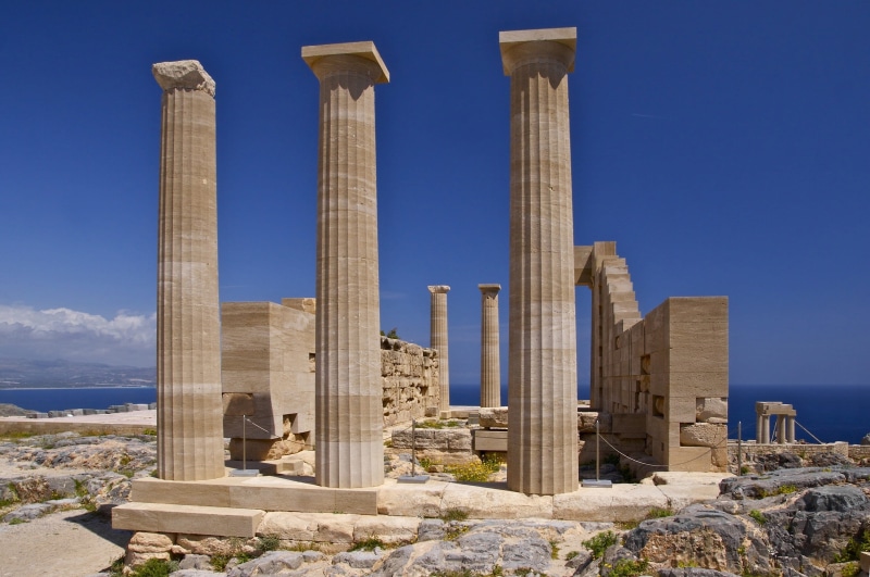 the Past, no people, concrete, architecture, ancient Greece, structure, built Structure, classical Style, classical Greek, Clouds, sky, archaeology, Ruins