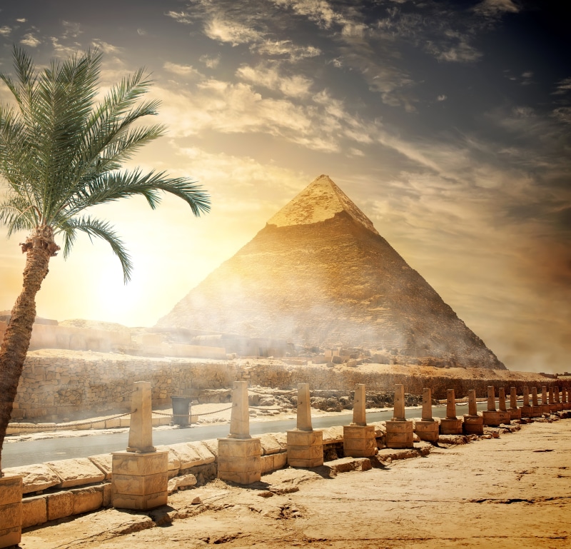5K, history, tropical climate, the Past, stones, architecture, cloud - sky, no People, nature, scenics - nature, the sun, great Pyramid, clouds, sky, travel