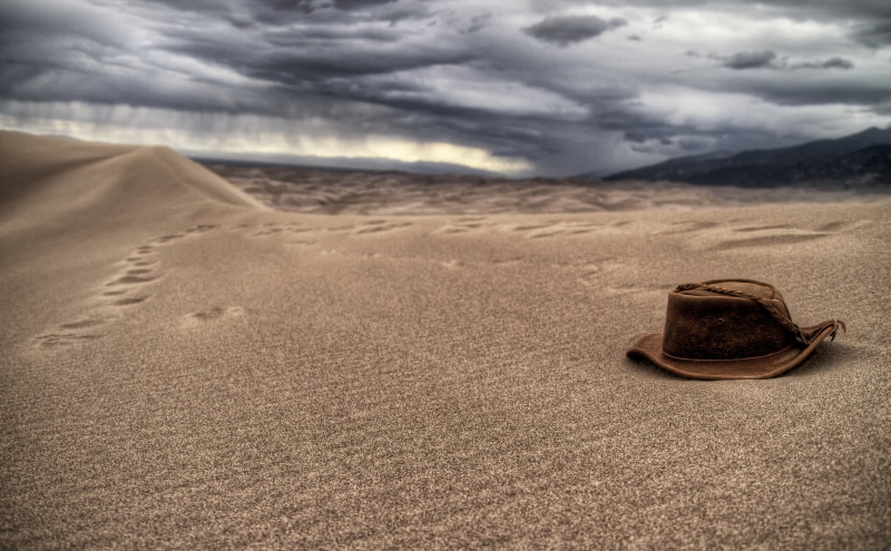 cloud - sky, Storm, day, beach, Epic, Desert, face, absence, climate, hat, Colorado, land, no people, non-urban scene, surface level, tranquil scene, 5K