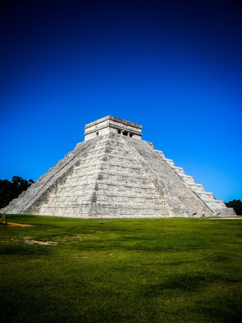 pierre, mexico, built structure, the past, blue, no people, pyramid, monument, ancient, day, antique, history, temple, archaeology, pyramids, yucatan, civilization