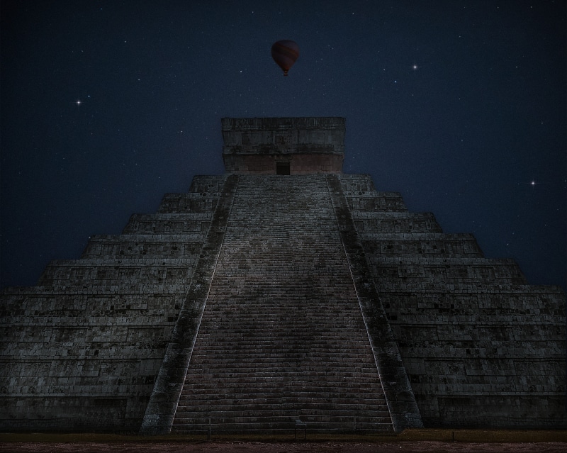 night, stars, elcastillo, space and astronomy, star, outdoors, mexicolindoyquerido, building exterior, built structure, maya, mexico, sky, staircase, tourism