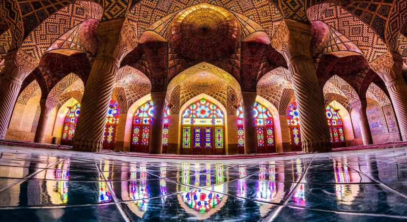 mulk, nasir, Architecture, Inside, nasiralmulk, iran, pinkmosque, mosque, 1080P, al
