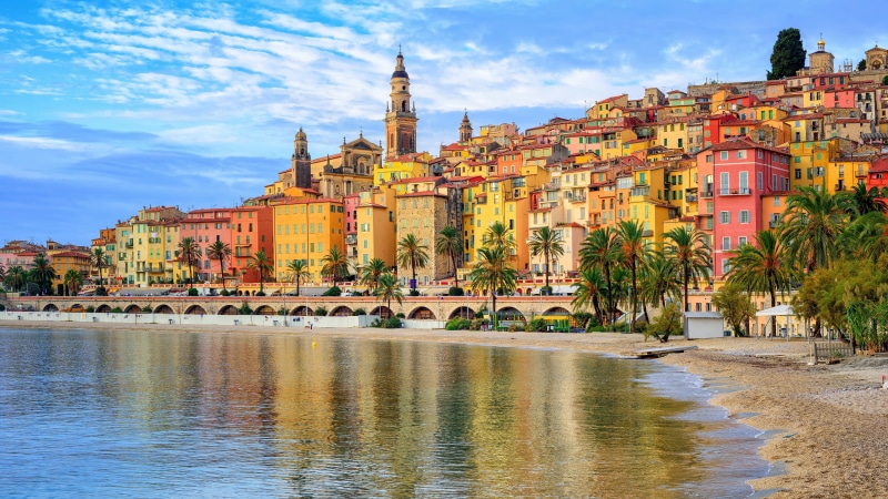 europe, spirituality, cityscape, waterway, nature, building exterior, the past, tourist attraction, water, travel, built structure, cloud - sky, menton
