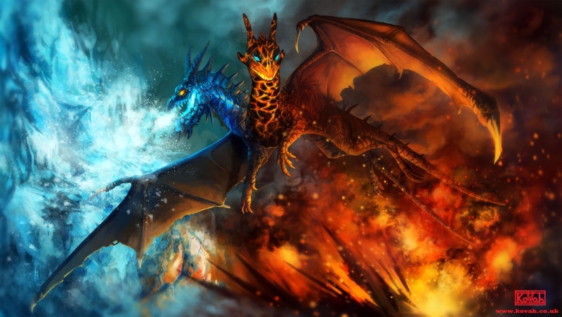 Dota, Jakiro, hero, Defense of the Ancients, Valve Corporation, 4K, Valve, Dota 2, dragon