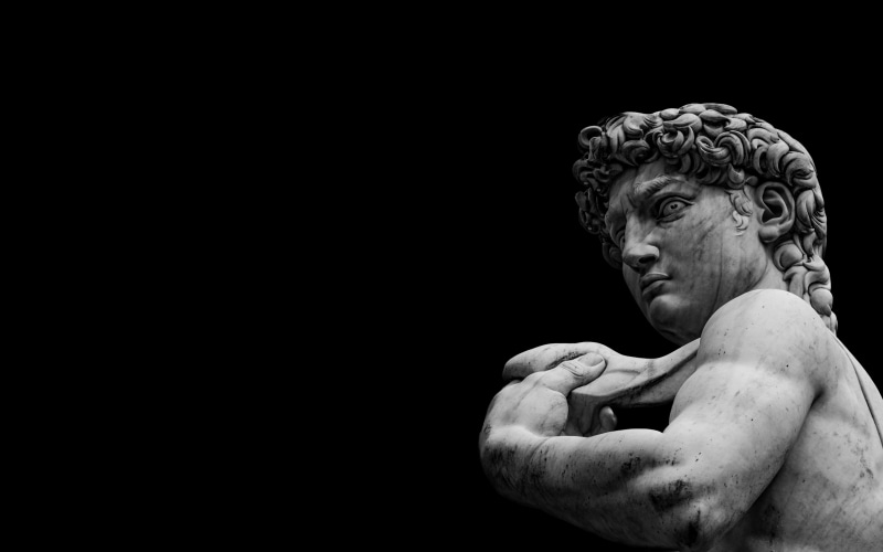 statue, Michelangelo, marble, 5K, David, Florence