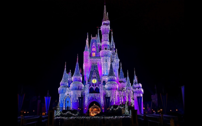 Cinderella Castle, Light, 1080P, Castle, Walt Disney World, Disney, Disneyland
