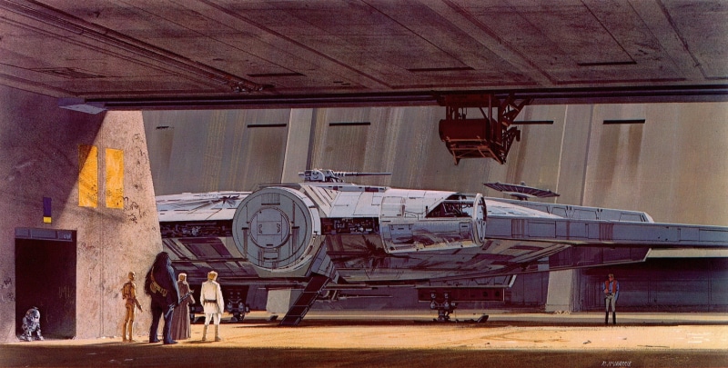 sunlight, concept art, Chewbacca, transportation, architecture, wall - building feature, metal, building, old, no people, nature, day, Star Wars, industry
