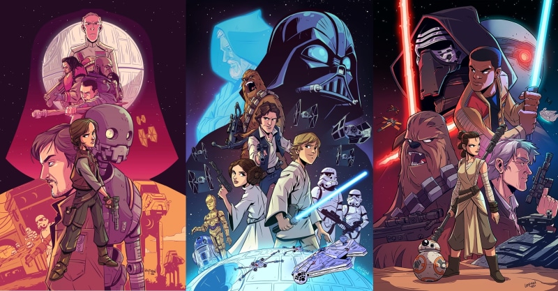 Chewbacca, Han Solo, C-3PO, Star Wars, BB-8, Darth Vader, Millennium Falcon, Finn (Star Wars), R2-D2, Stormtrooper, Kylo Ren, 1080P, Rey (Star Wars)