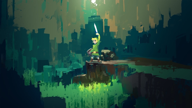 1080P, building exterior, business, building, The Legend of Zelda, illustration, Link, ideas, backgrounds, lake, built structure, digital art, zelda, illuminated