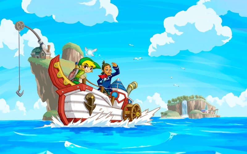 Nintendo DS, vacations, video games, Link, enjoyment, group of people, illustration, females, adventure, men, 2K, women, people, waterfront, outdoors