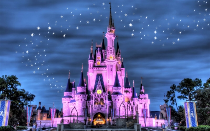 Disneyland, Pink, Castle, Walt Disney World, 1080P, Man Made, Disney