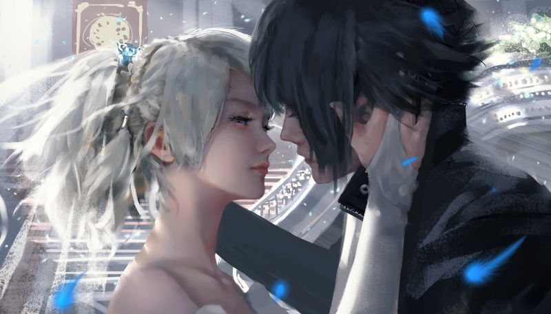 digital art, video games, Noctis, anime, young women, celebration, leisure activity, women, side view, females, lifestyles, beautiful woman, anime boys