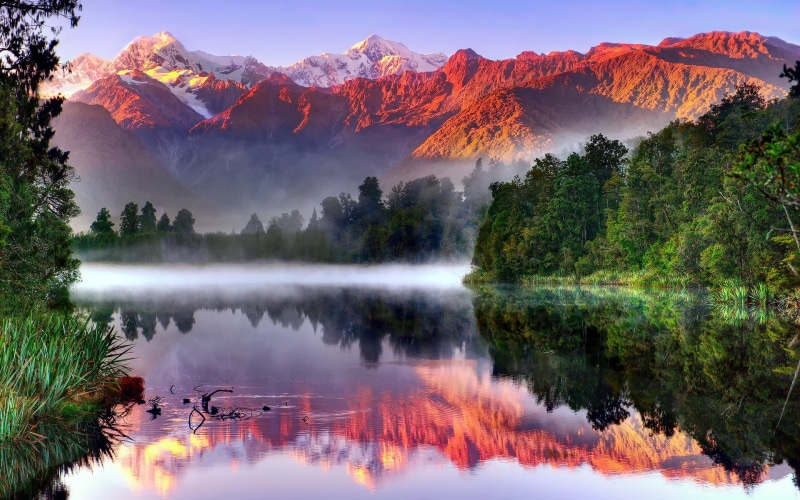 plant, reflection, autumn collection, nature, reflection lake, scenics - nature, orange color, tranquility, no people, autumn, idyllic, mountain, backgrounds for computer nature 1920x1200