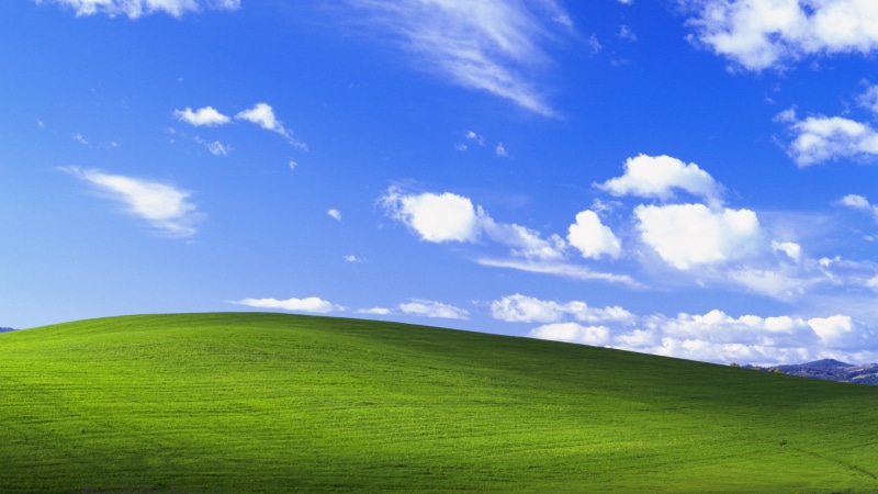 4K, hills, Microsoft Windows, Windows XP