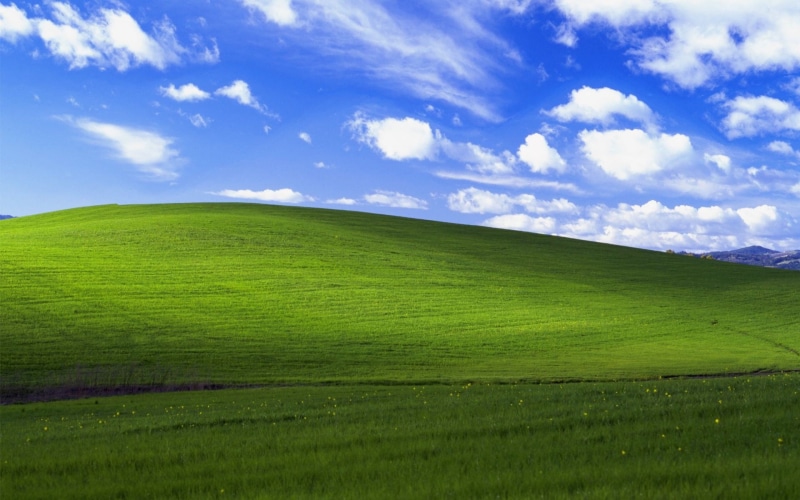 cloud - sky, day, rolling landscape, grass, plain, Windows XP, environment, scenics - nature, plant, hill, field, sky, outdoors, no people, clouds, land