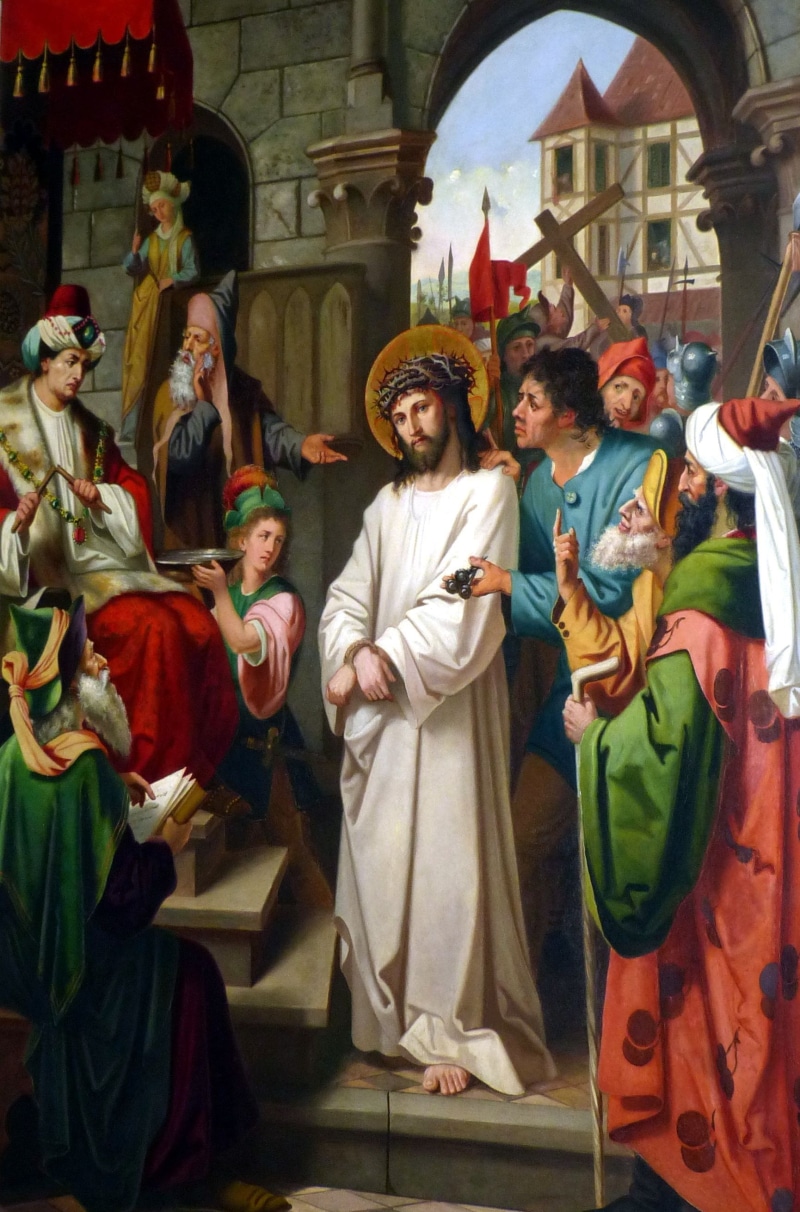 way of the cross, representation, mourning, station way, clothing, architecture, the past, crucifixion, belief, group of people, people, jesus, faith, real people