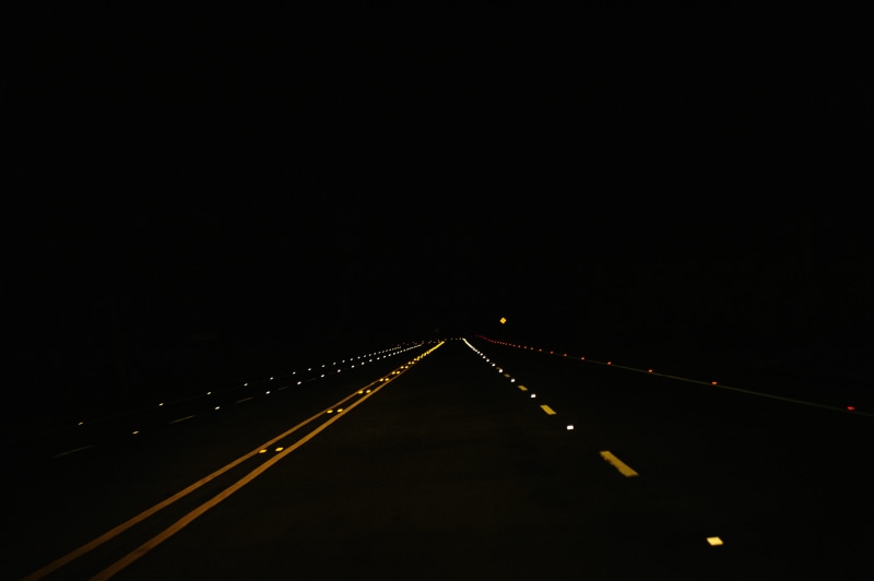 transportation, tarmac, no people, light, direction, connection, suspense, nighttime, laser, architecture, sky, clear sky, black color, concrete, black