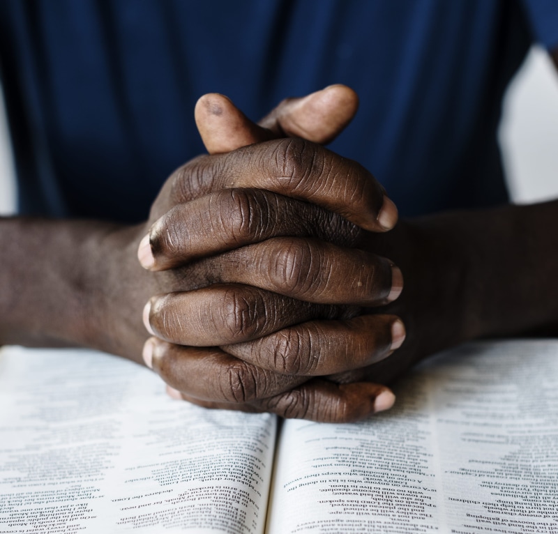 senior Adult, pray, black, men, catholicism, closeup, literature, text, males, prayer, book, african, human Finger, adult, christianity, spiritual, 2K
