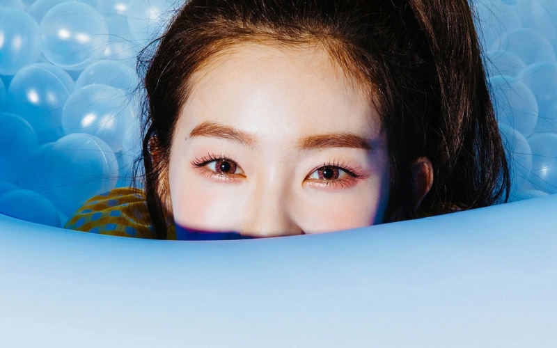 lifestyles, blue background, teenager, one person, idol, kpop, 4K, beautiful woman, summer, girls, indoors, looking at camera, girl, front view, blue
