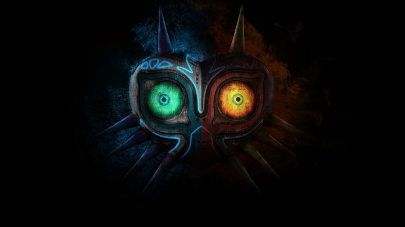 disguise, multi colored, green color, green, 1080P, light - natural phenomenon, body part, dark, The Legend of Zelda, no people, mask, creativity, eye