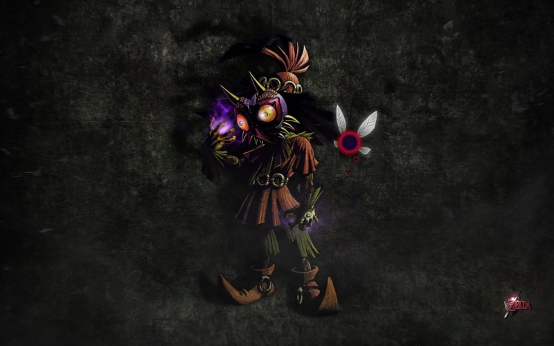 purple, nature, women, Zelda, black color, holding, adult, flower, one person, costume, standing, freshness, The Legend Of Zelda: Majoras Mask, 720P, full length