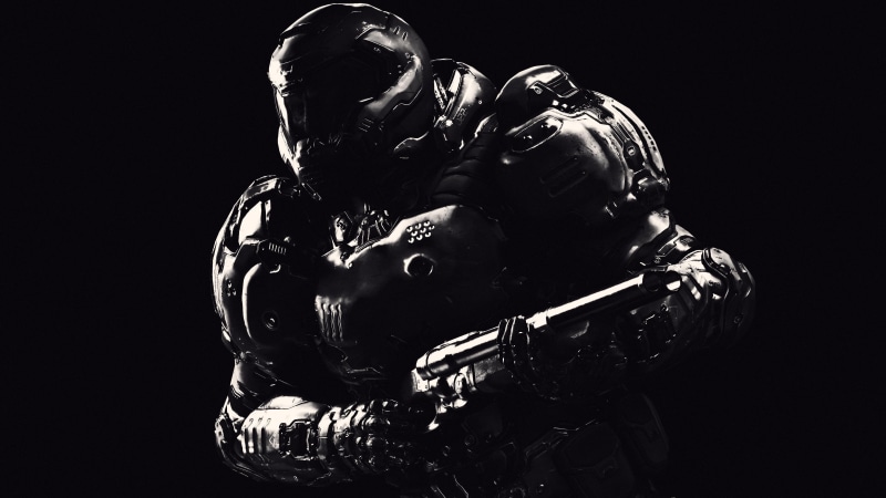 video games, doom 2016, 4K, Doom (game)