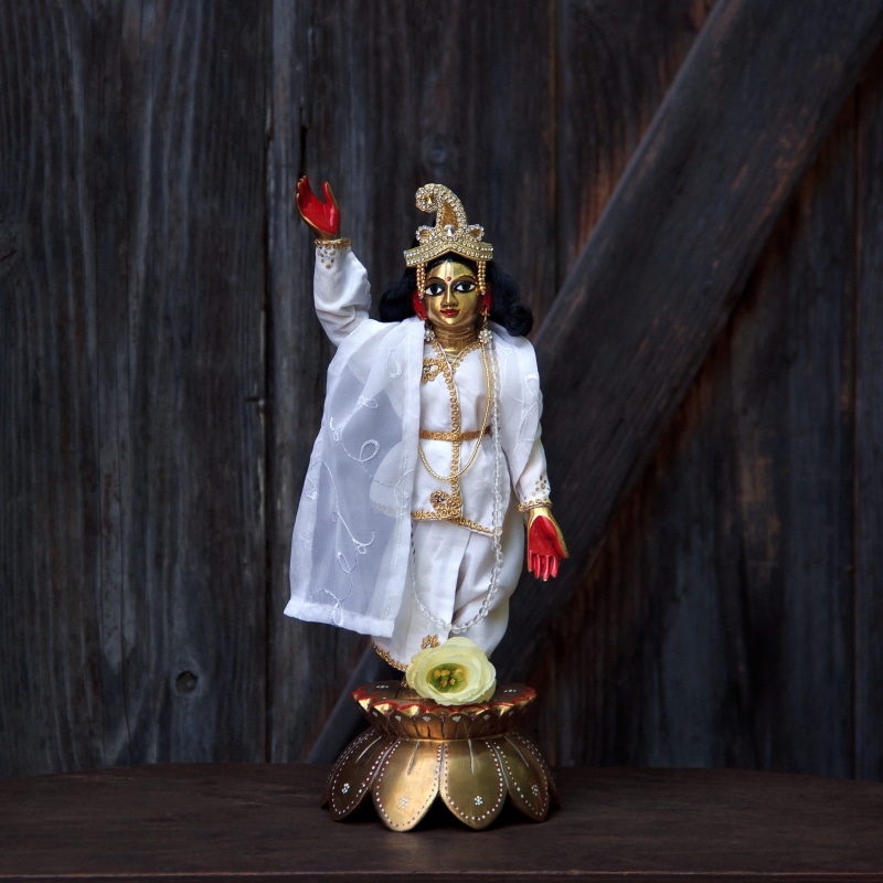 figurine, hinduism, holy, cultural, wood - material, indoors, traditional, 2K, mythology, background, art and craft, pray, person, Krishna, one, celebration