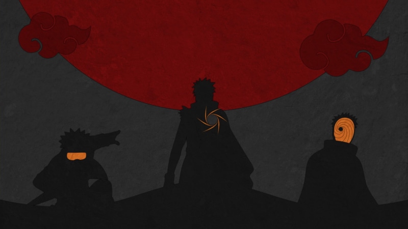 Naruto Shippuuden, silhouette, dark, 1080P, anime, Uchiha Obito