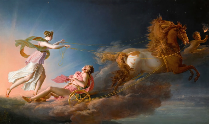 Cephalus, 4K, classic art, painting, Aurora, Greek mythology