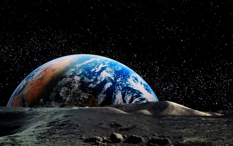 galaxy, physical geography, nature, environment, tranquil scene, 1080P, night, beauty in nature, digital composite, planet - space, space exploration