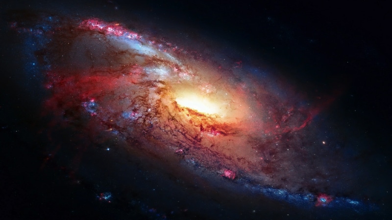 4K, space, astronomy, universe, galaxy, spiral galaxy