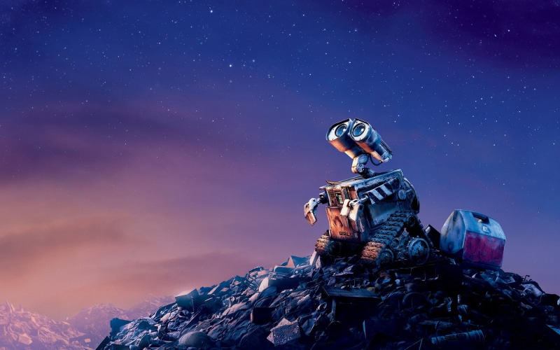 2K, hd, movies, on, pixars, earth, wall, e