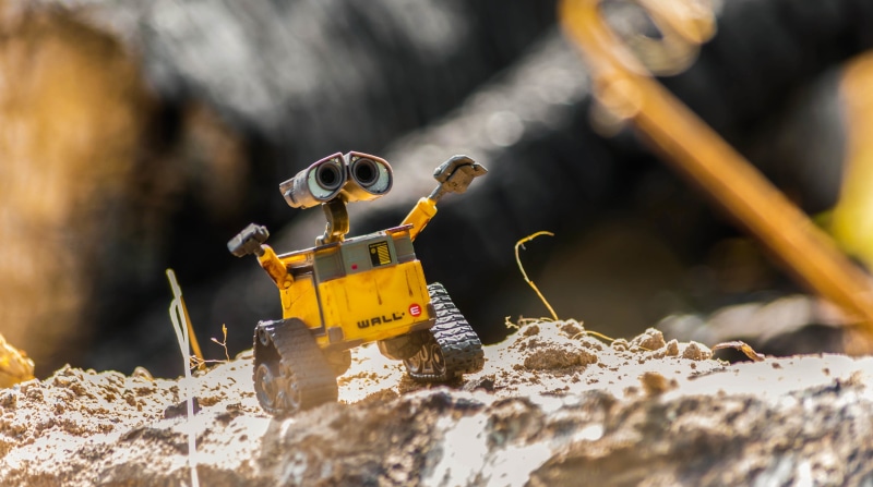 heat - temperature, Pixar Animation Studios, rock - object, technology, water, machinery, selective focus, day, yellow, sunlight, close-up, solid, motion