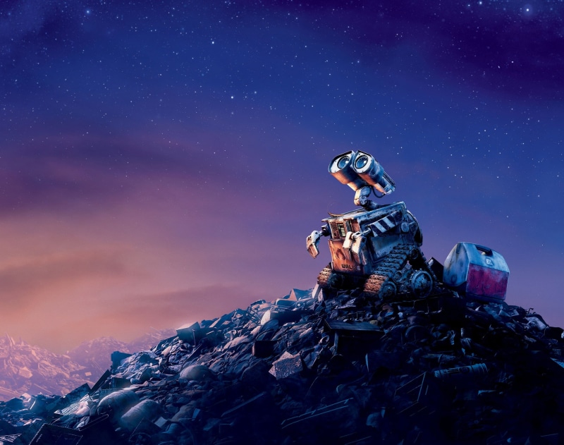 sky, pixar, adult, outdoors, 2K, activity, night, e, wall-e, WallE, wall, scenics - nature, adventure, helmet, snow, sport, space, Cartoons