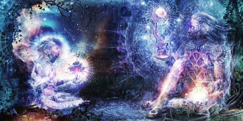night, sacred geometry, water, Cameron Gray, marine, underwater, pattern, illuminated, fantasy art, outdoors, no people, purple, motion, smoke - physical structure