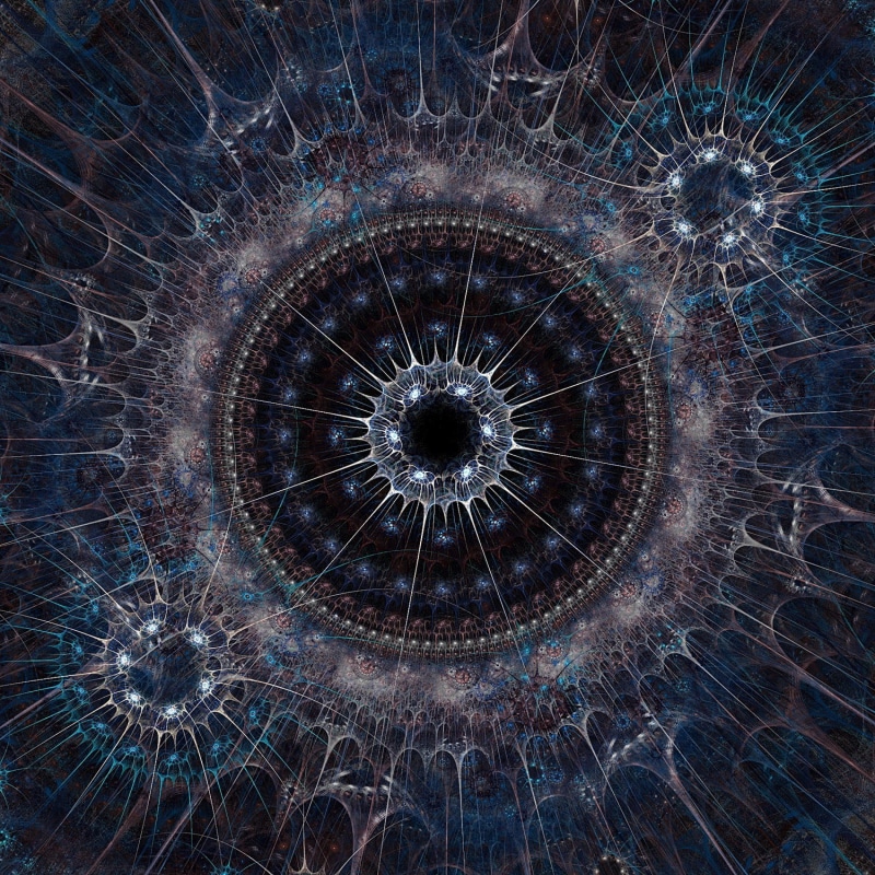 close-up, digital art, Cameron Gray, gray, space, night, design, 720P, directly below, illuminated, nature, full frame, circle, art and craft