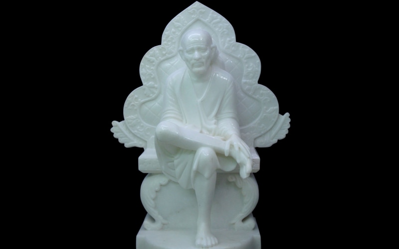 white, decor, sathyanarayana Raju, baba, table, indian guru, ceramic, spiritual figure, 2K, sai, mystic, statues