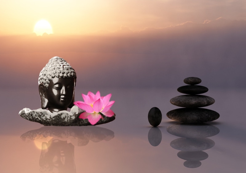serenity, rock, feng Shui, wellbeing, sky, art and craft, beauty in nature, stack, buddhism, meditating, stone figure, nature, wellness, rest, fernöstlich