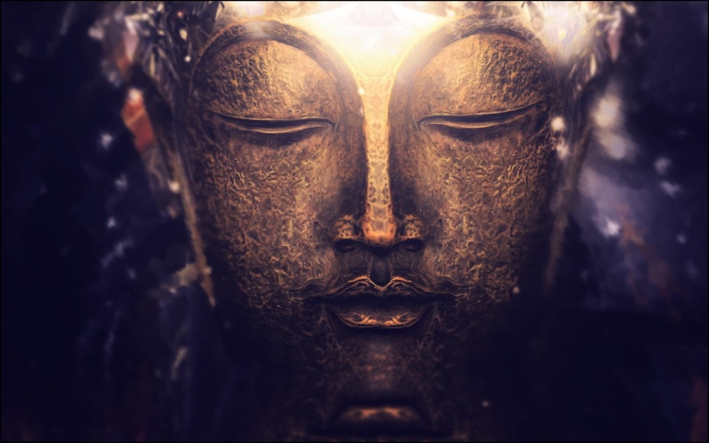 lights, depth, bokeh, photography, depth of field, 1080P, buddha, macro, field