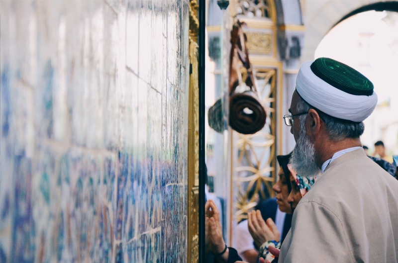 4K, religion, tradition, standing, occupation, lifestyles, praying, looking, man, cap, temple, festival, facial hair, pray, worship, culture, celebration