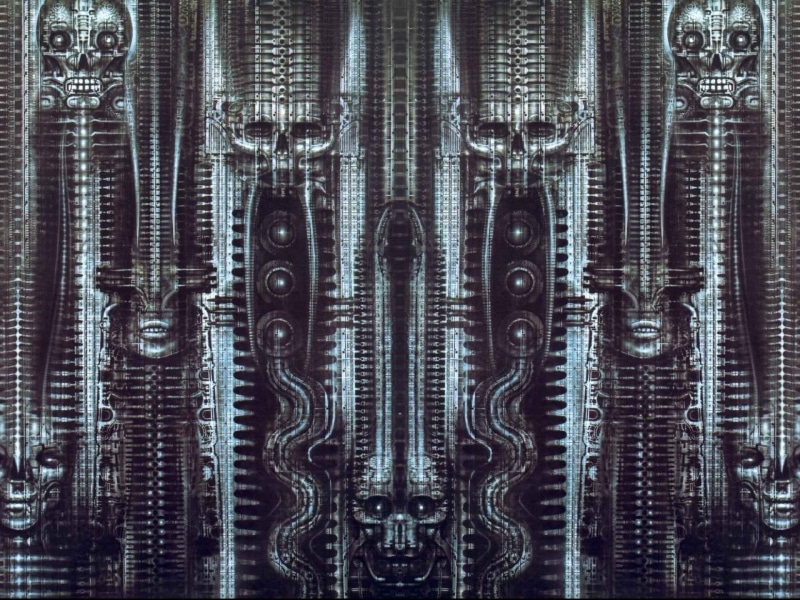 textured, indoors, abstract, close-up, technology, full frame, connection, Giger, metal, Dark, artistic, pattern, artwork, safety, industry, h, studio shot