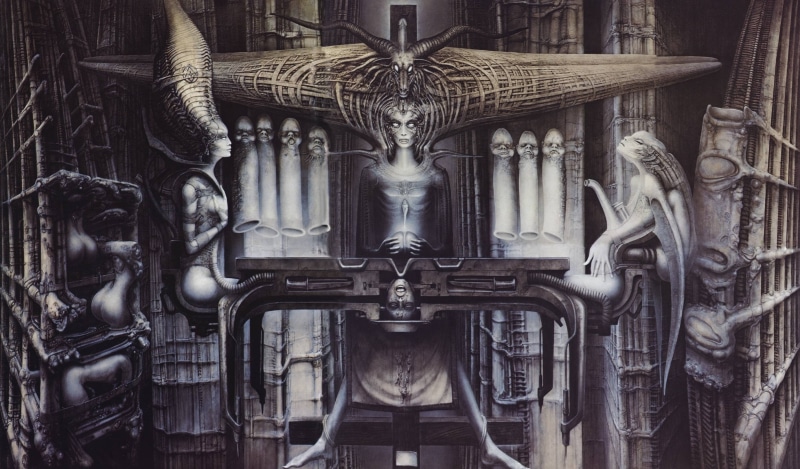 fi, artwork, artistic, h, sci, Evil, horror, Giger, 2K, r, fantasy, art, Dark