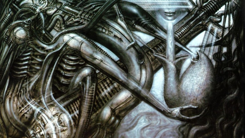Dark, sci, animal wildlife, backgrounds, Giger, close-up, indoors, 2K, silver colored, metal, fantasy, food and drink, no people, vertebrate, textured