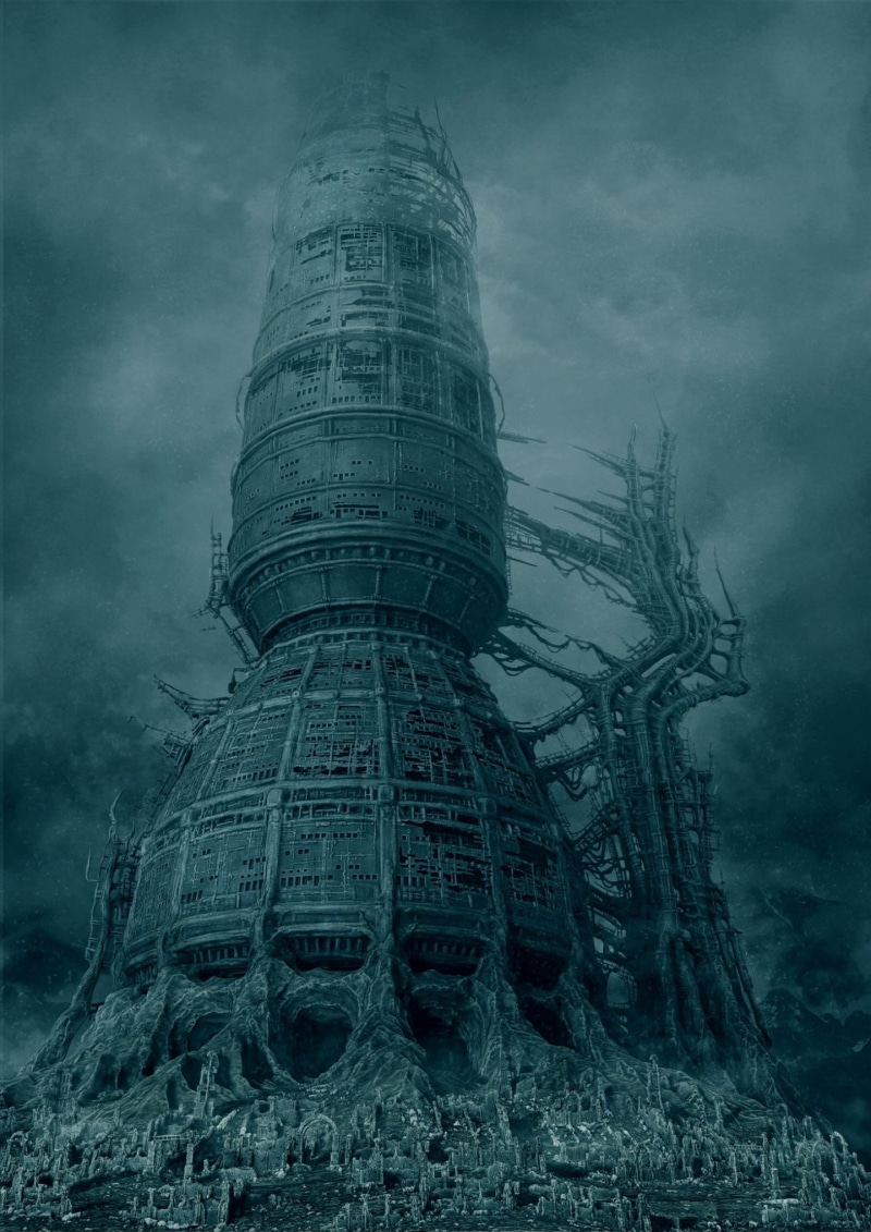 Dark, tower, dusk, travel destinations, horror, fi, city, the past, low angle view, environment, 1080P, art, no people, sci, sky, nature, Evil, cloud - sky