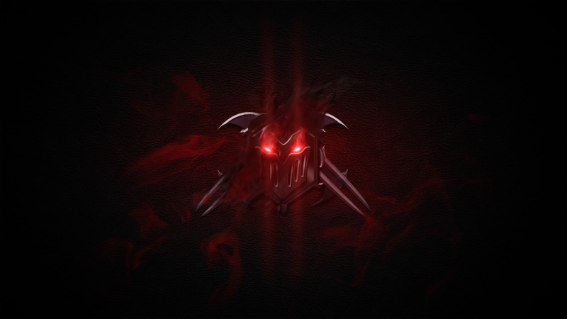 nature, motion, blood, celebration, spooky, fear, demon - fictional character, horror, aggression, illuminated, red, Riot Games, blade, black background