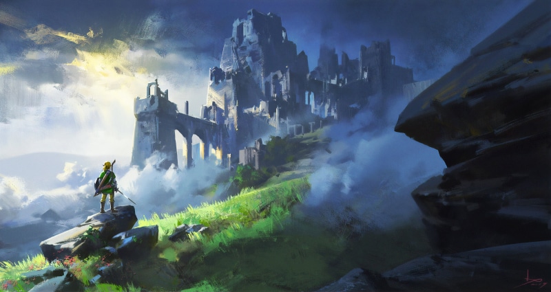 Zelda, 4K, The Legend of Zelda: Breath of the Wild, Link, Warrior, Ruin, The Legend of Zelda
