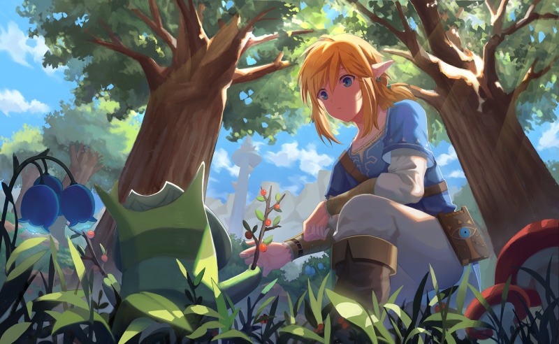 Pointed Ears, 5K, The Legend of Zelda: Breath of the Wild, Link, The Legend of Zelda, Korok (The Legend of Zelda), Zelda, Blonde
