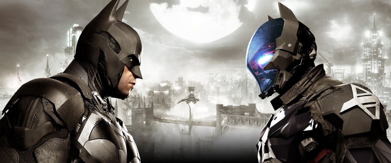 sport, competition, protection, Rocksteady Studios, adult, panoramic, headwear, safety, men, sports helmet, video games, Batman: Arkham Knight, two people