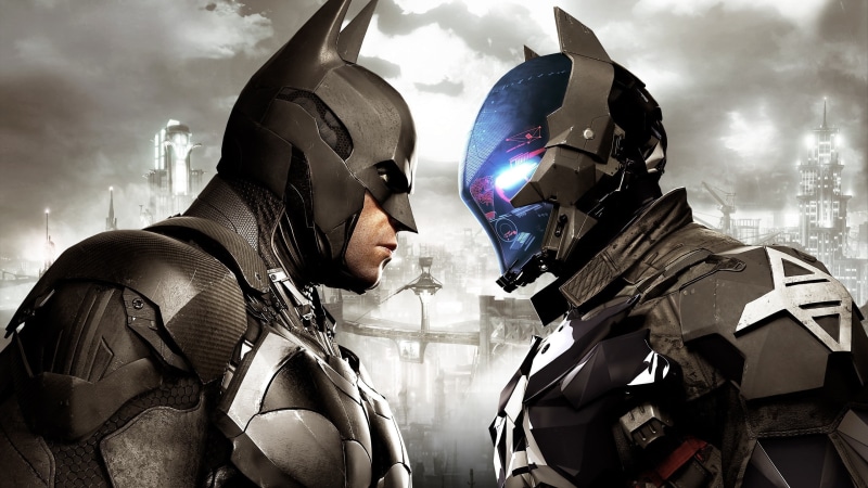 2K, suit of armor, protection, government, arkham, adult, cloud - sky, security, city, architecture, people, Batman: Arkham Knight, video games